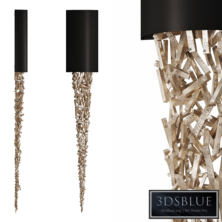 Handmade luxury wall lamp FIREWOOD Vetvistore