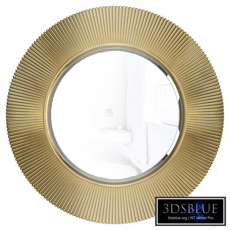 Round wall mirror in Arno frame