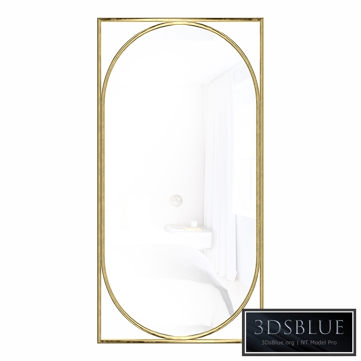 Mirror in metal frame Barton