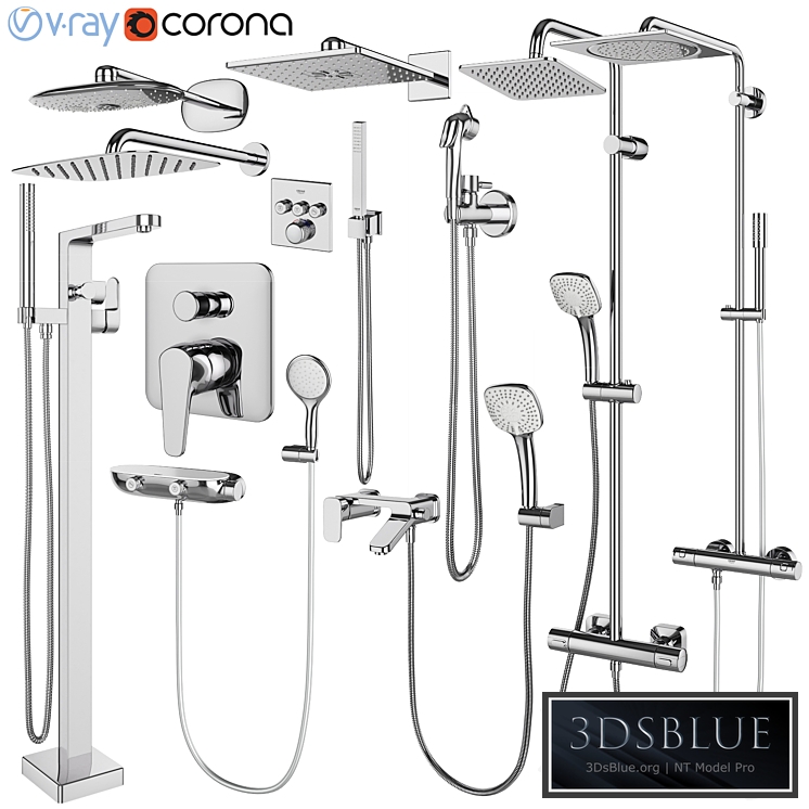 Faucets and shower systems Grohe and IDEAL standard set 146