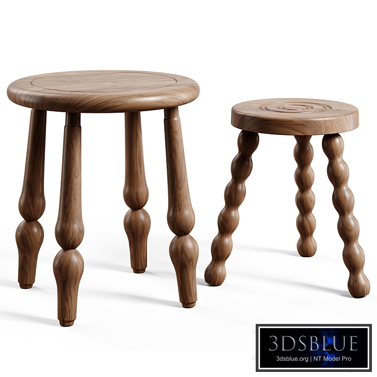 Heaps & Woods - Leon stool