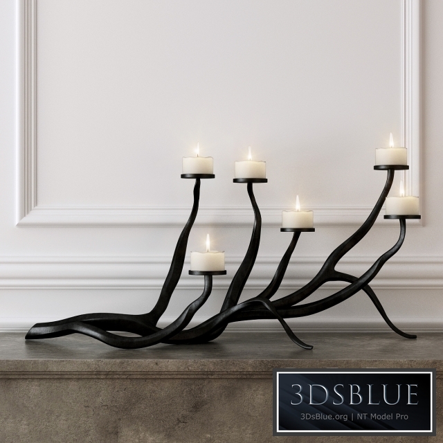 Wrought Iron Candle Holder