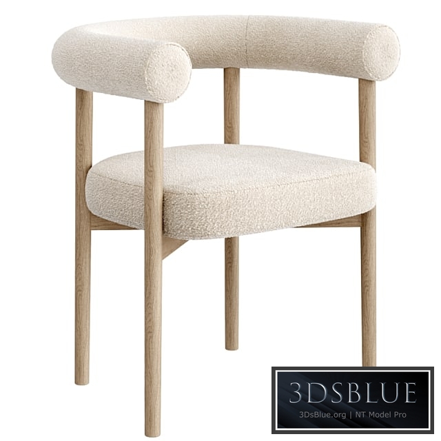 Mazz Boucle Dining Chair by Leanne Ford