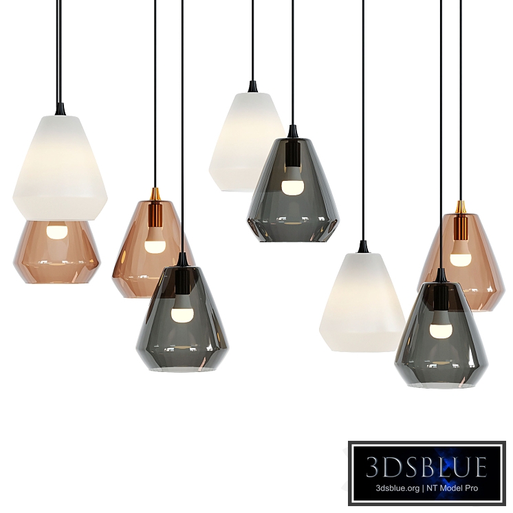 Suspended lamps in the style of minimalism