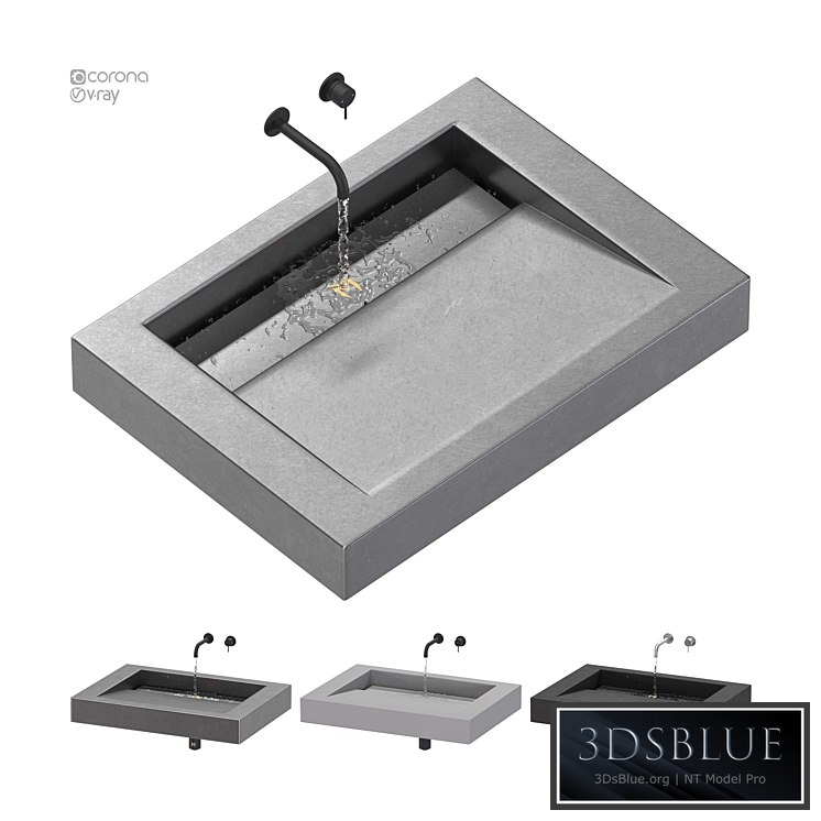 SSI Design Indiana wastafel Solid Surface minimal