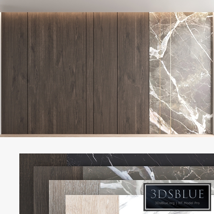 Decorative wall panel set 66