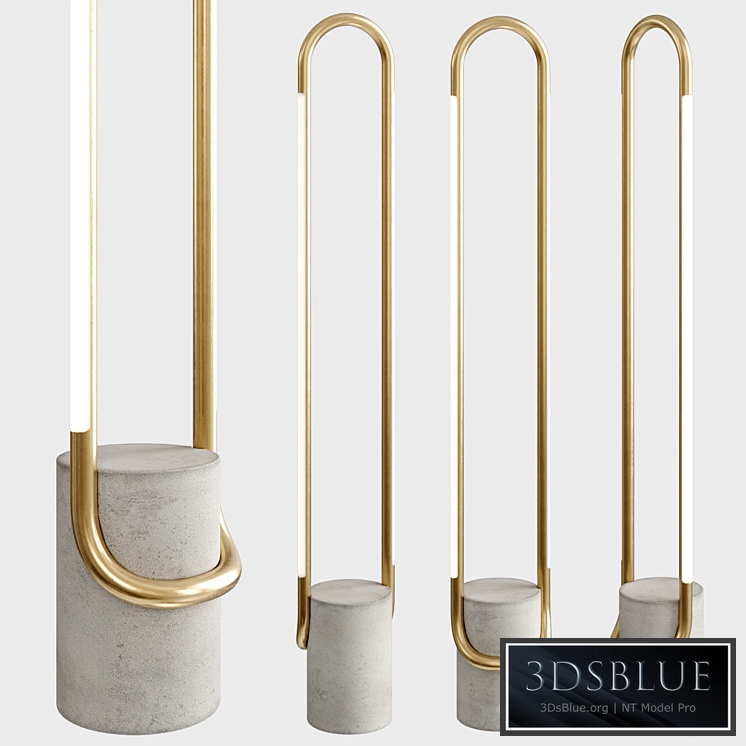 Beau Brass LED Floor Lamp