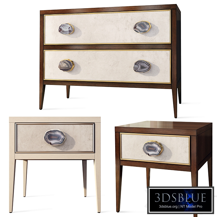 Palma chest of drawers Isola bedside table. Dresser, nightstand by John Richard