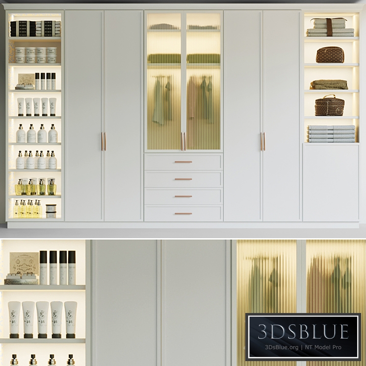 Wardrobe - wardrobe with clothes