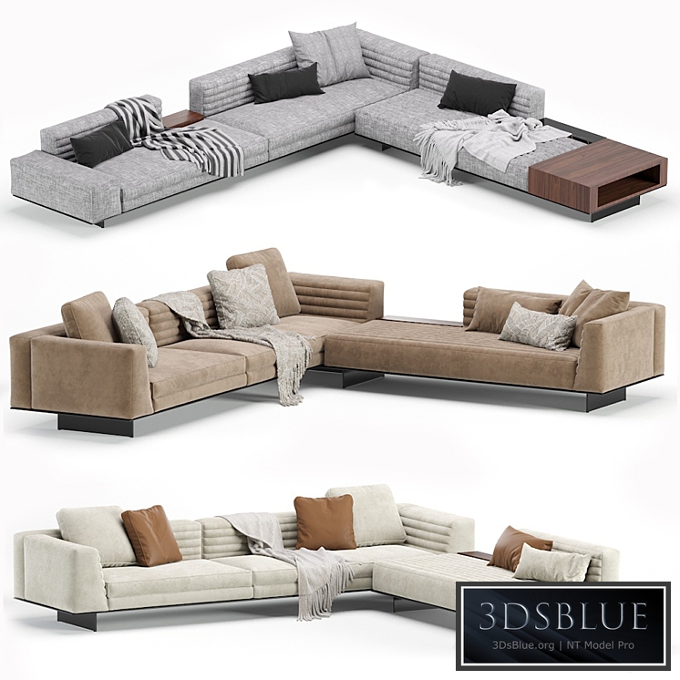 Minotti roger modular sofa