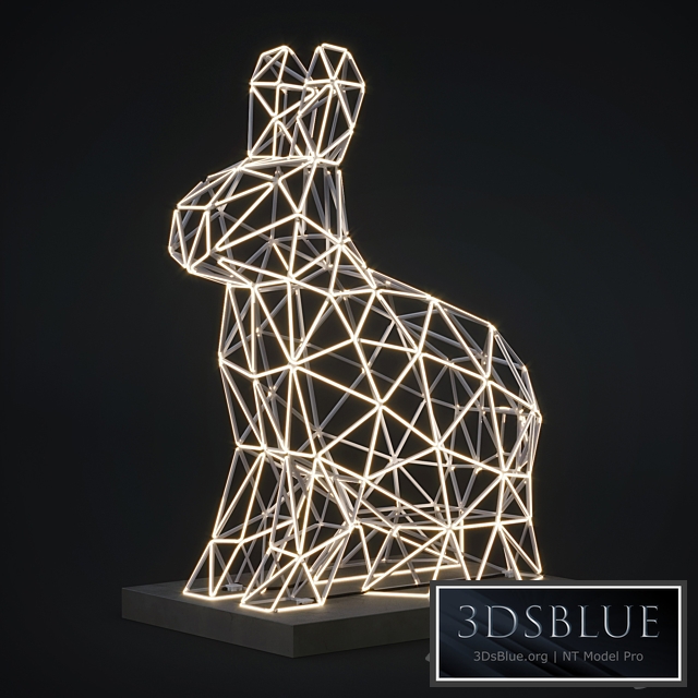 Sculpture Led hare