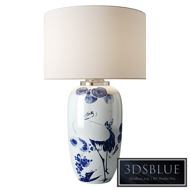 Chinoiserie Ceramic Table Lamp