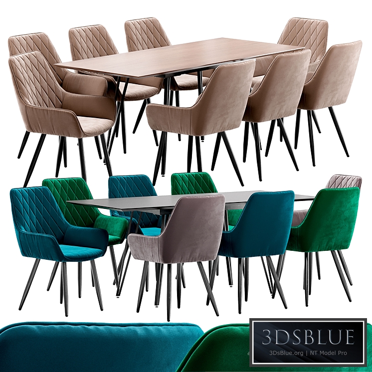 Pablo dining chair and Avanti table