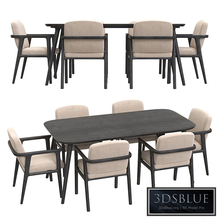 Zio Dining Table and Zio Dining Chair by Moooi