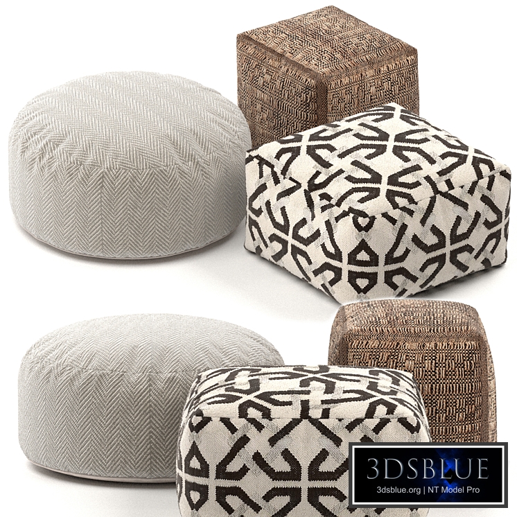 Set Pouf Crater i Barrel