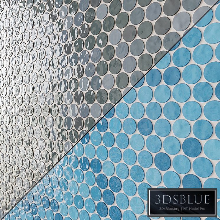 GlassPenny Round Mosaic Wall & Floor Tile 12 Colors