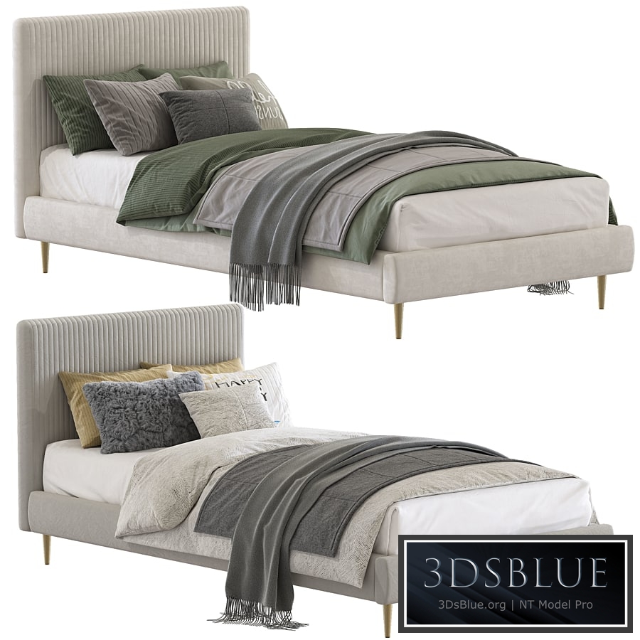 Roar / Rabbit Pleated Upholstered Bed 213