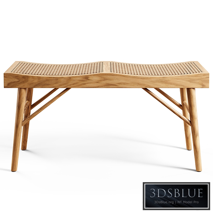 Zara Home - The wood and rattan bench - Medium
