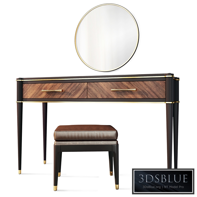 Dressing table / console with mirror Venice. Dressing table, vanity by Classico Italiano