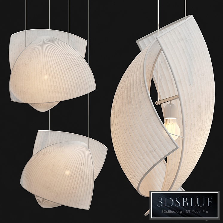 Grok voiles pendant lights