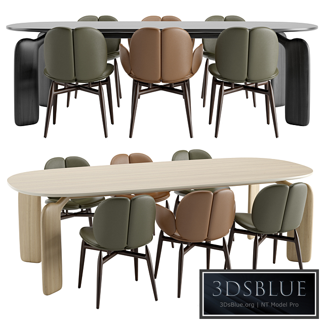 Roche Bobois - PULP table chairs wooden