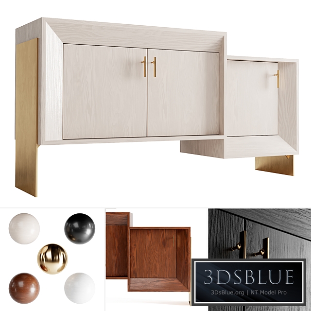 Davana credenza by Kelly Wearstler (4 Materials)