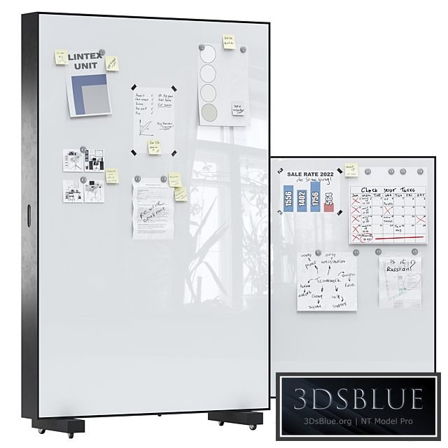 Lintex Unit Writable and sound-absorbing wall sections
