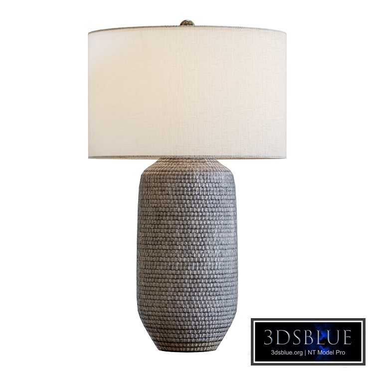 Crate & Barrel Cane Gray Table Lamp
