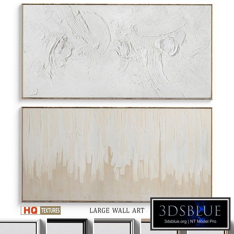 Panoramic Abstract Plaster Wall Art C-337