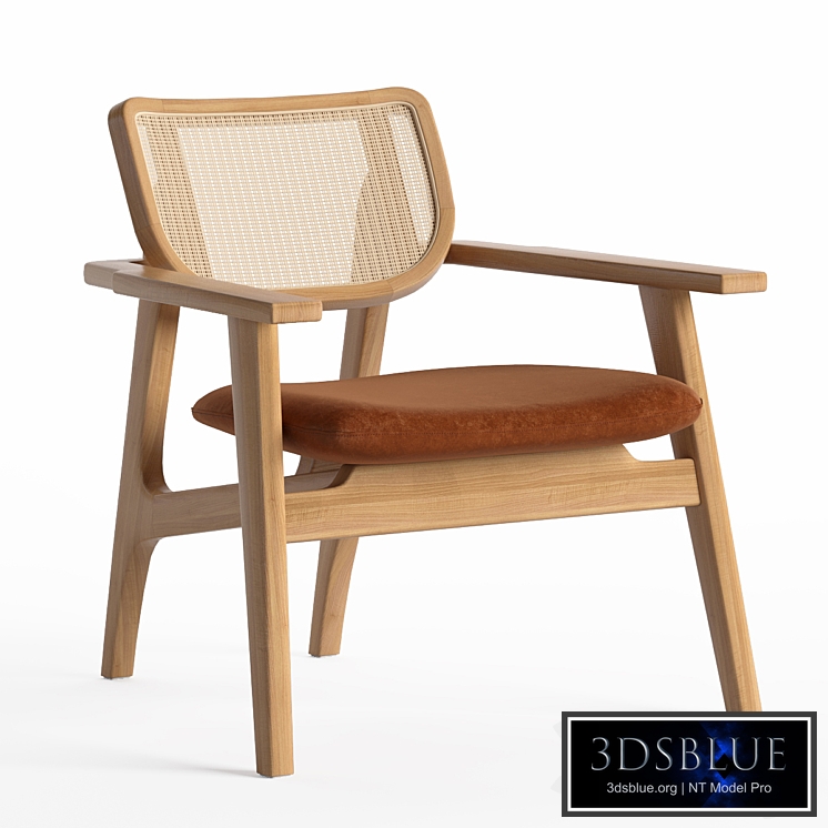 AM PM Philéas nubuck upholstered armchair