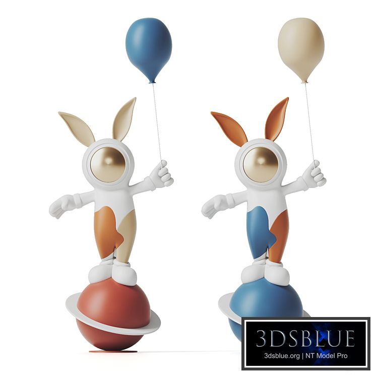 The rabbit sculpture