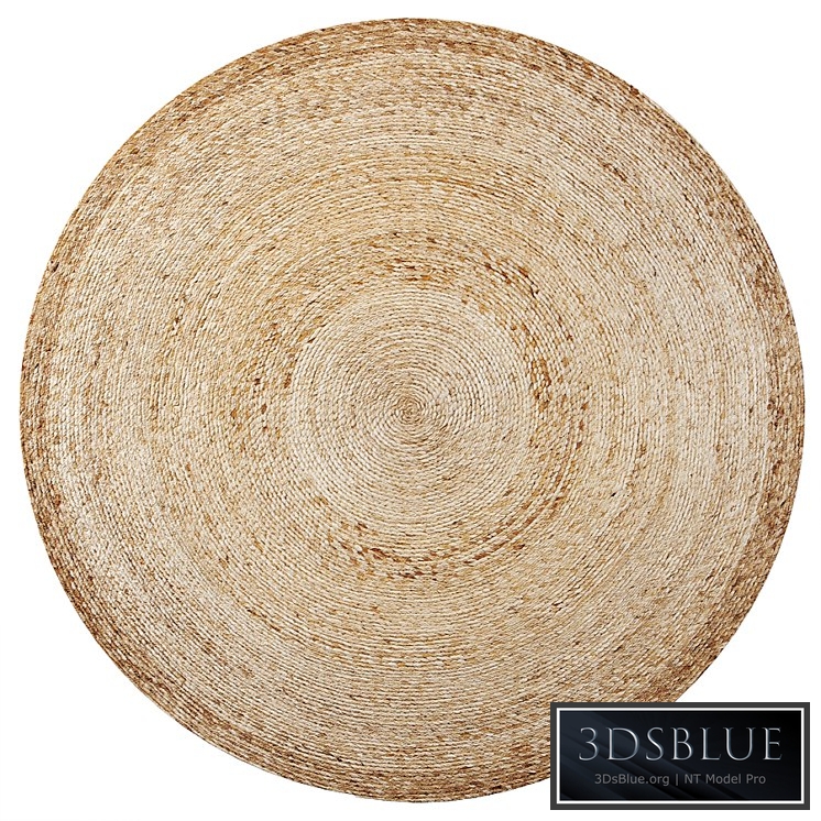 Round jute rug 200