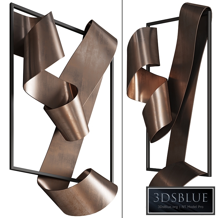 070_Brass Landscape 1908 sculpture by Martha Sturdy