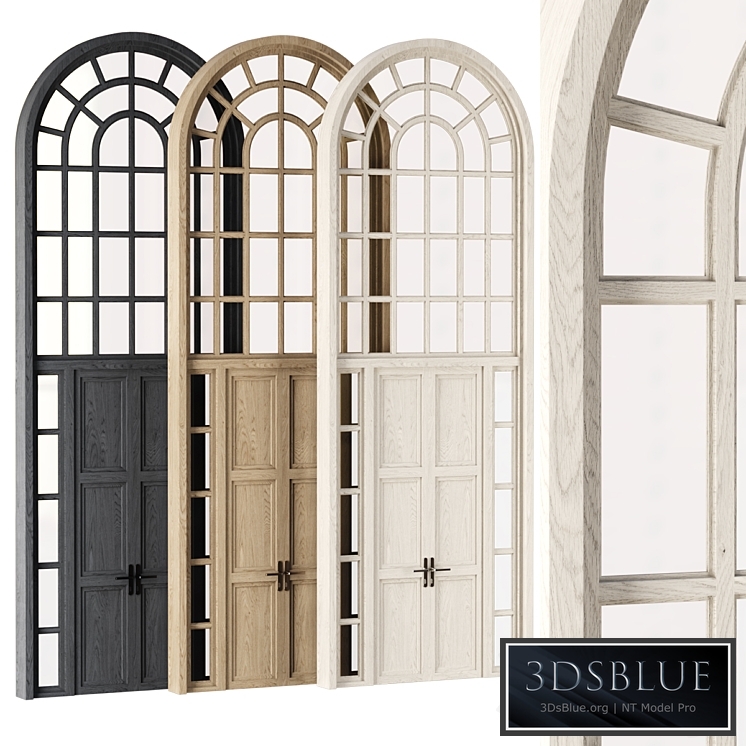 Arch Window with entrance door