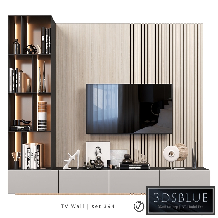 TV Wall | set 394 | TV shelf