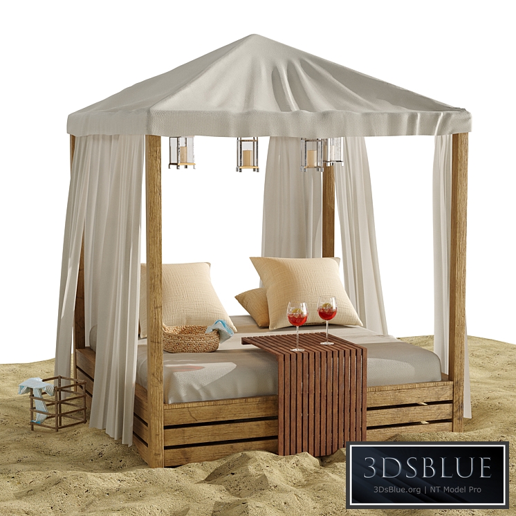 Beach lounge outdoor set 16