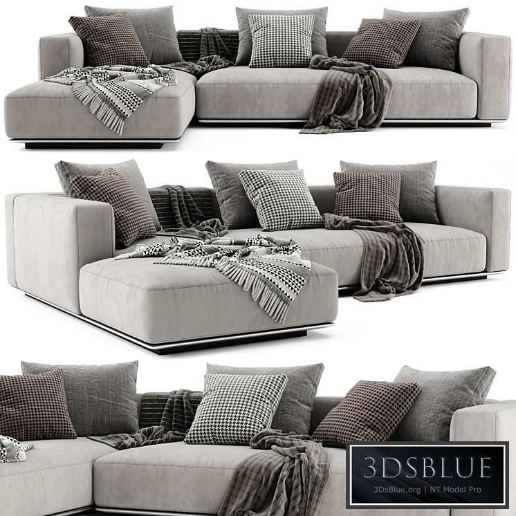 Flexform Grandemare Chaise Longue Sofa