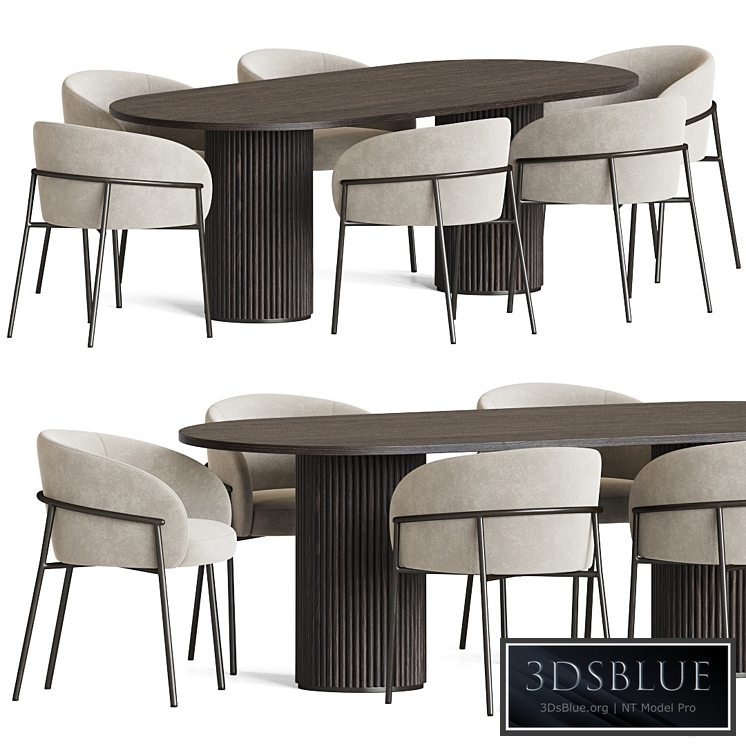 Rimo Chair Campbell Table Dining Set