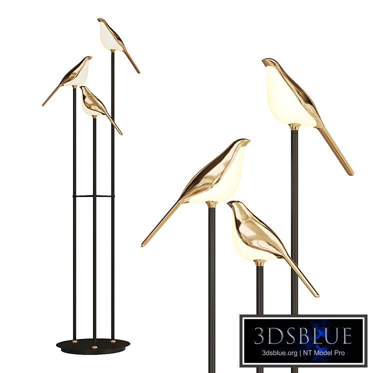 bird-shaped floor lamp NOMI floor