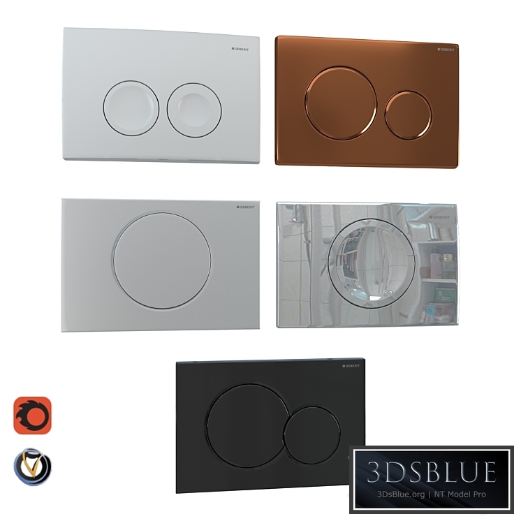 GEBERIT flush plates for installation 5 pcs. (part 1)