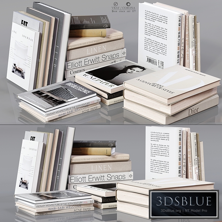 Book stack set 08