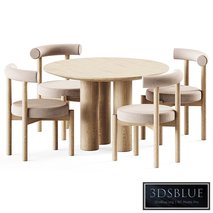 Dining Set Dame Chair and Mojave Table by Lulu and Georgia