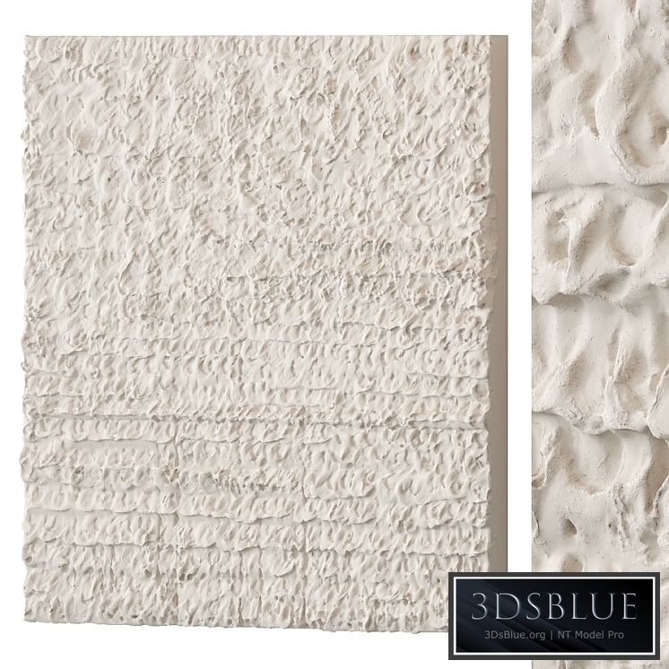 Abstract plaster painting