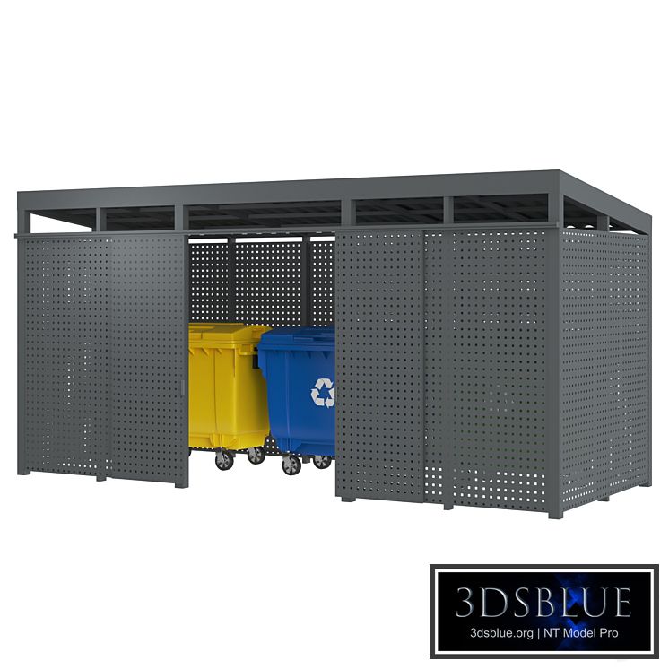 Garbage bins Metal box