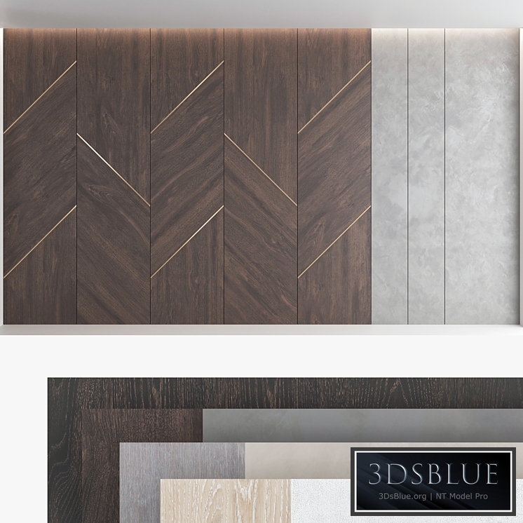 Decorative wall panel set 73