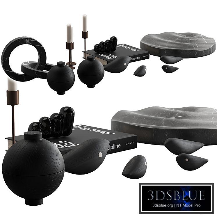 078 Living decor set DARK BIRDS 00