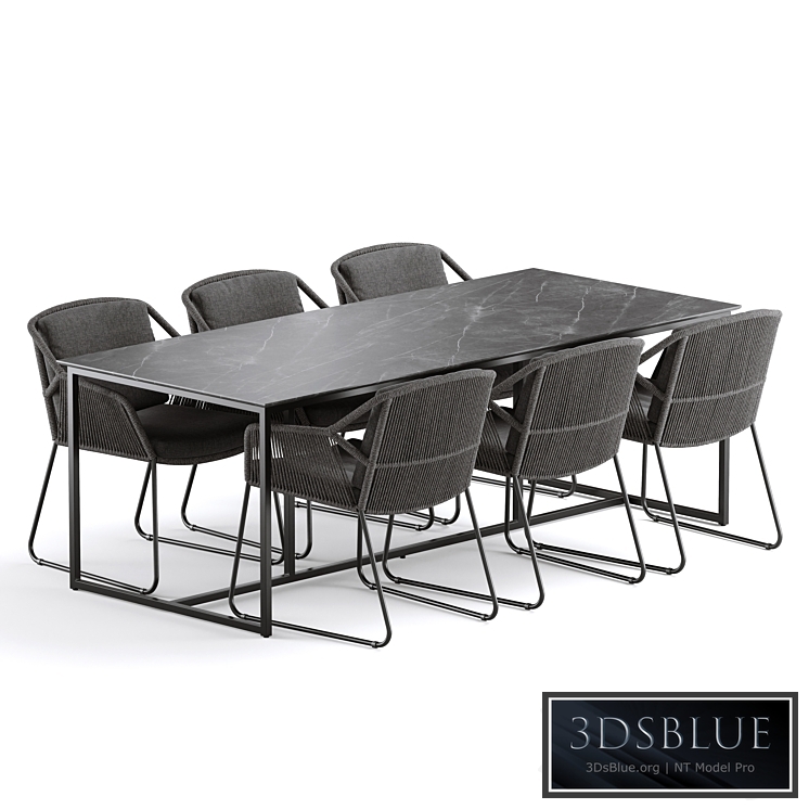 Outdoor Garden Woven Dining Set