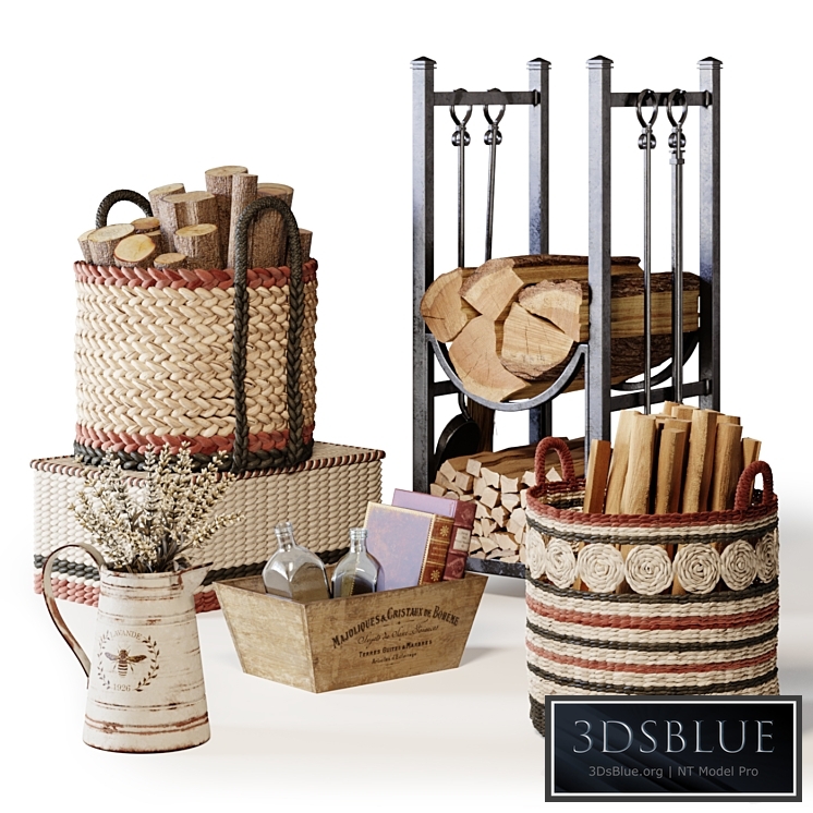 Decorative Set with Baskets 01