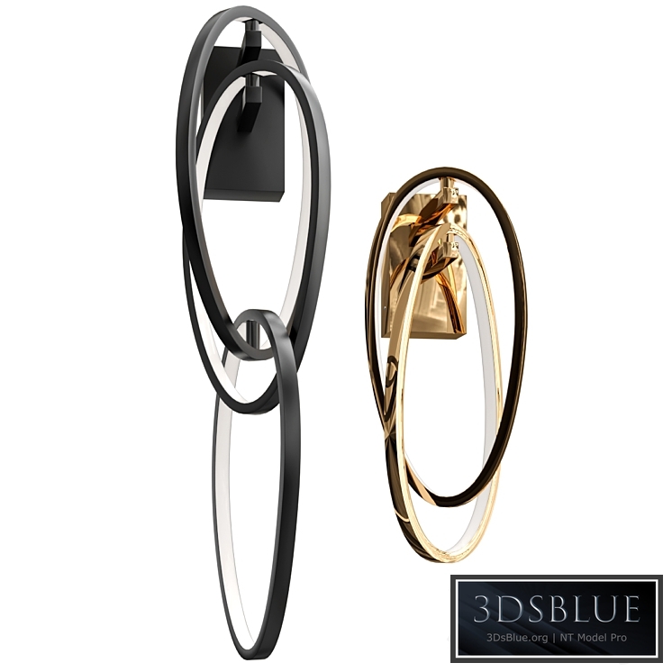 Sconce 3 Chain Link Gold