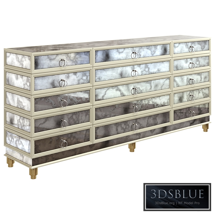 Aged Mirrored Dresser Iris by Rooma Design